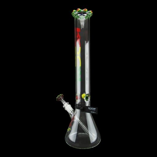 Roor Beaker Rasta Crown 18 Inch 02