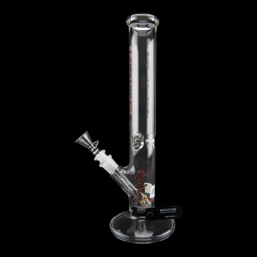 Roor Classic Straight Tube Bong 14 Inch - Cheetah 01
