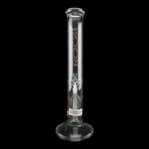 Roor Classic Straight Tube Bong 14 Inch - Cheetah 03