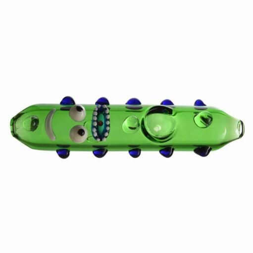 4:20 Generic Label 5" Pickle Rick Steamroller Hand Pipe / 3