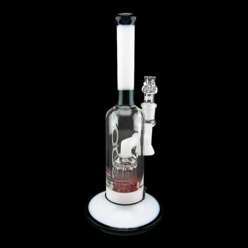 ROOR Tech 12" Fixed Stemless Bubbler - Jade & White - 004