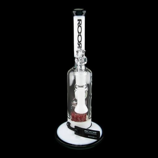 ROOR Tech 12" Fixed Stemless Bubbler - Jade & White - 007