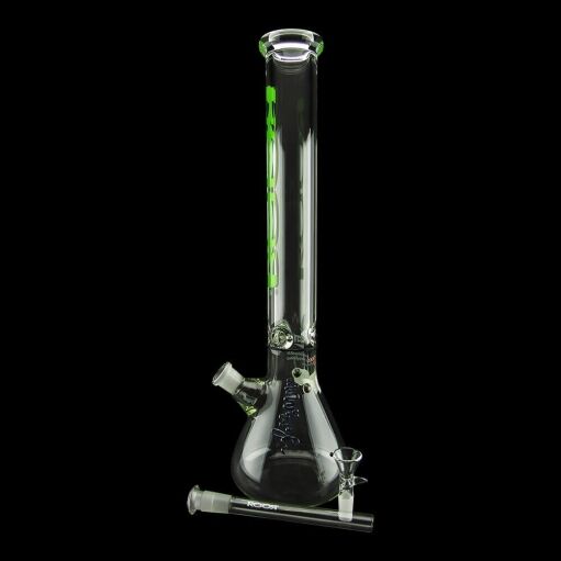 Roor Classic Beaker 18 inch Bong 50mm x 7mm Green - 09