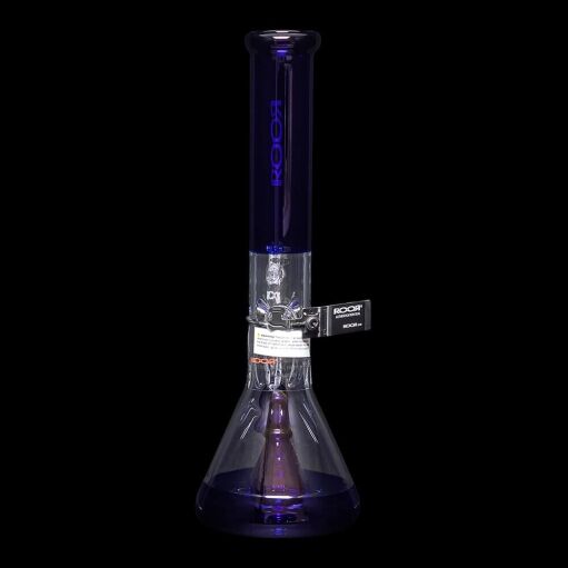ROOR Tech Mini 14" Fixed Stem Beaker - Blue & Clear - 03