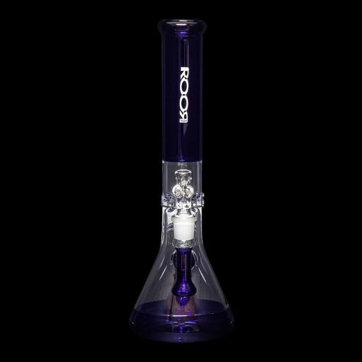 ROOR Tech Mini 14" Fixed Stem Beaker - Blue & Clear - 07