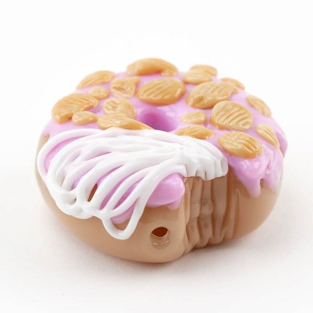 Empire Glassworks Pink Donut Bite Me Hand Pipe 01