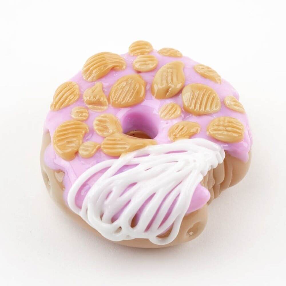 Empire Glassworks Pink Donut Bite Me Hand Pipe 02