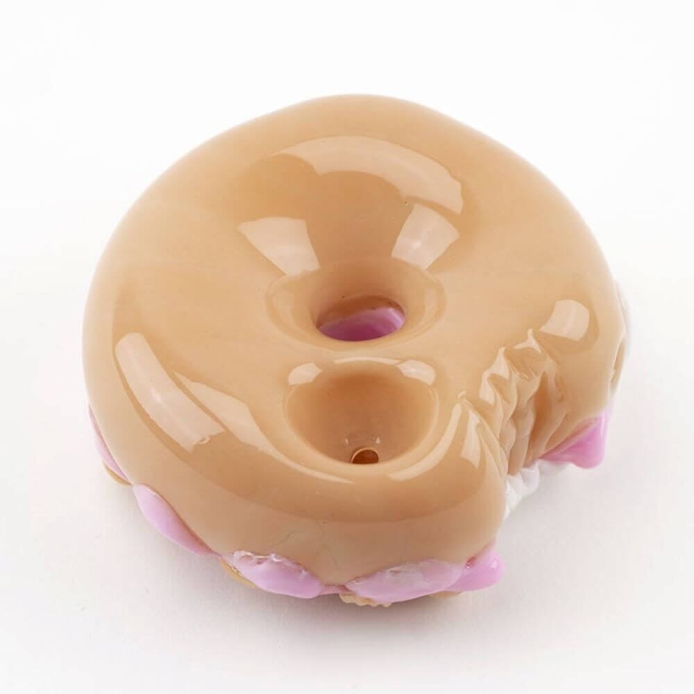 Empire Glassworks Pink Donut Bite Me Hand Pipe 03