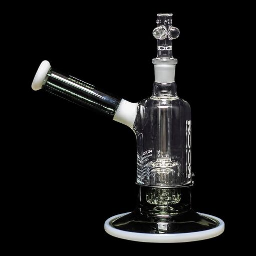 ROOR Tech 8" Fixed Barrel Bubbler - Grey & White - 01