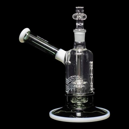 ROOR Tech 8" Fixed Barrel Bubbler - Grey & White - 02