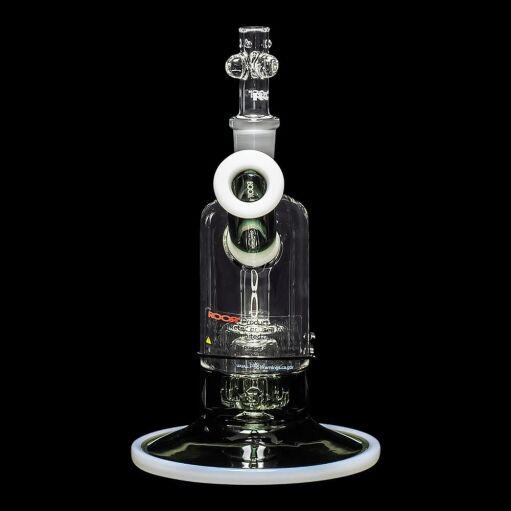 ROOR Tech 8" Fixed Barrel Bubbler - Grey & White - 07