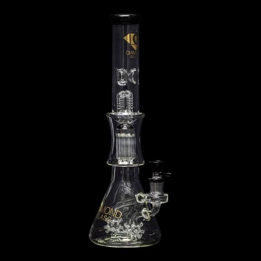 Diamond Glass Sea Mine Beaker Water Pipe - 02