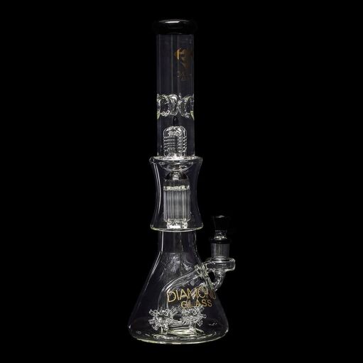 Diamond Glass Sea Mine Beaker Water Pipe - 08