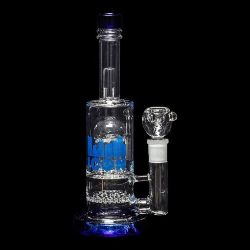 Diamond Glass Icon Pisa Water Pipe - Blue - 01