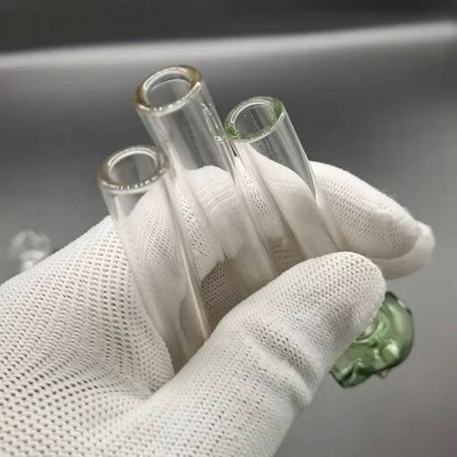 Thick Glass Skull Oil Burner Pipe - 07