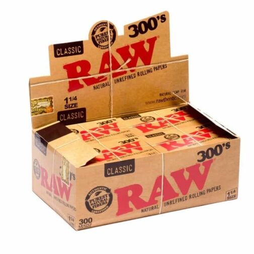 Raw 300 1-1/4″ Rolling Papers – 1 pk (300 pcs) - Display Box
