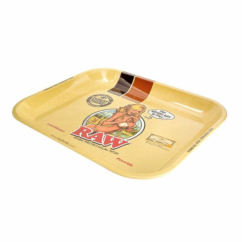 RAW Rolling Tray – RAW Girl – Large - 1