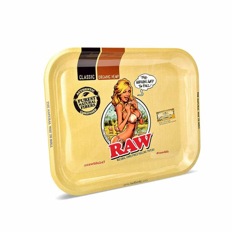 RAW Rolling Tray – RAW Girl – Large - 1