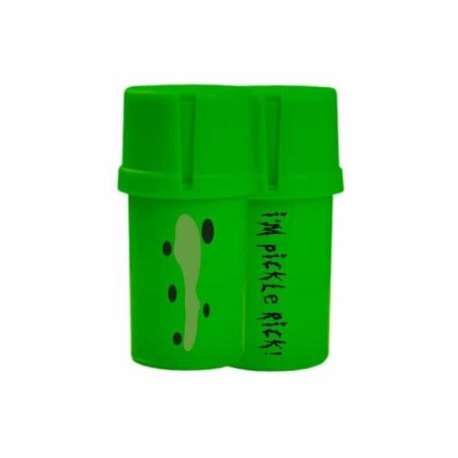 The Medtainer Storage w/ Grinder Pickle Rick / Green - 20 Dram / Expanded