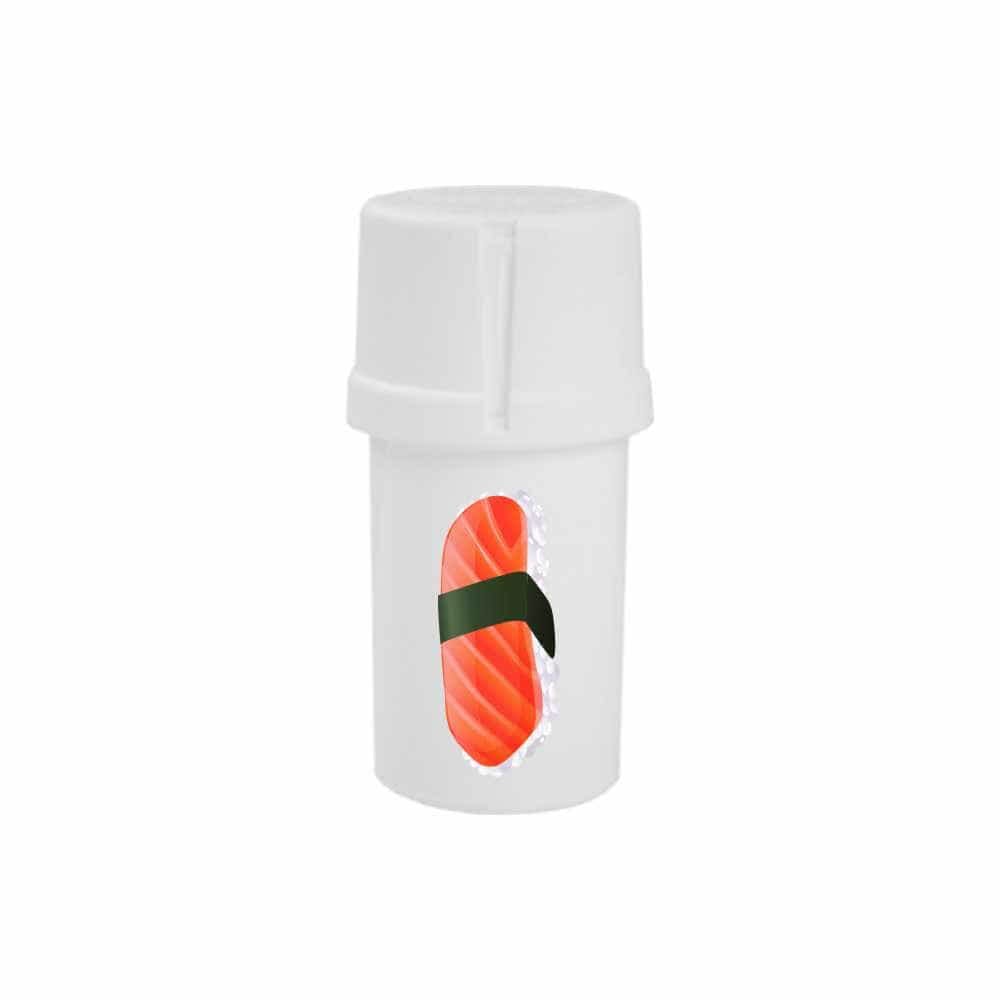 The Medtainer Storage w/ Grinder "Wassup B?" - 20 Dram / White / 3