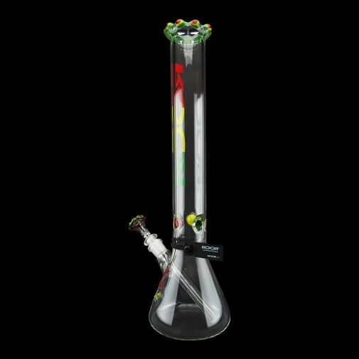 Roor Beaker Rasta Crown 18 Inch 02