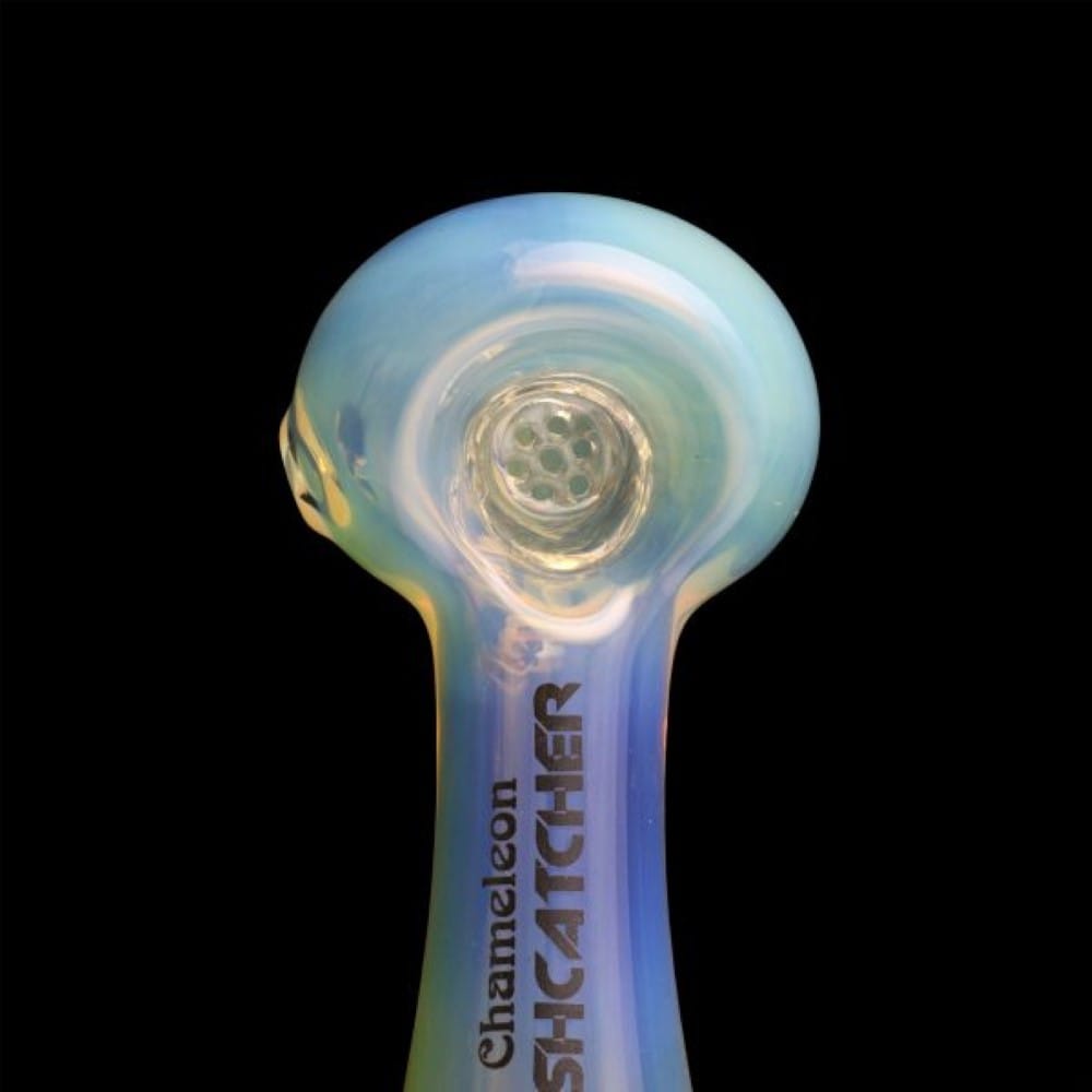Chameleon Glass Big Bowl Ash Catcher Honeycomb Screen Bowl - 2