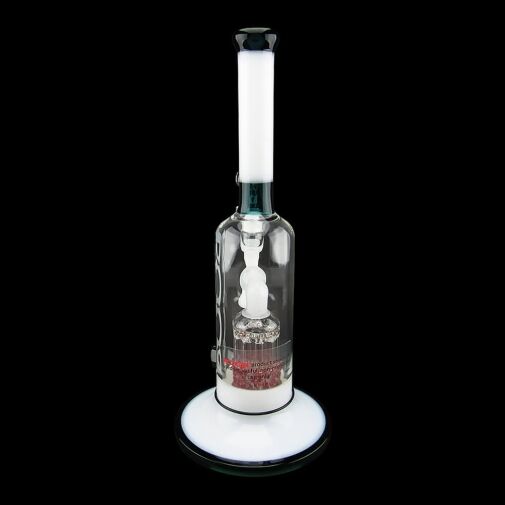 ROOR Tech 12" Fixed Stemless Bubbler - Jade & White - 003