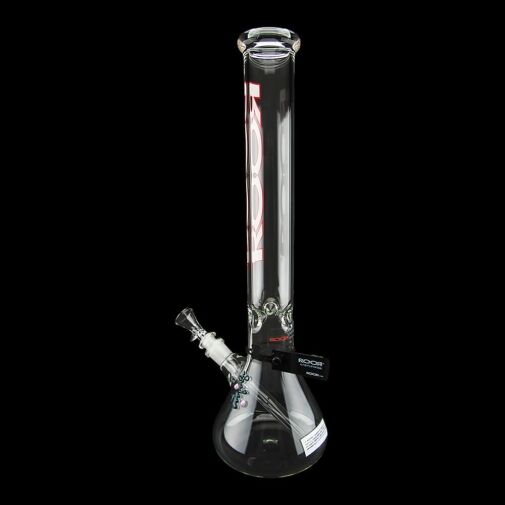 ROOR Classic 18" Beaker Water Pipe 50mm x 5mm - White/Red - 02