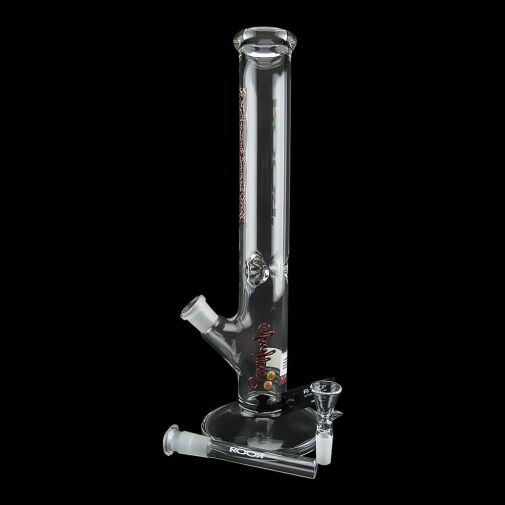 Roor Classic Straight Tube Bong 14 Inch - Cheetah 09