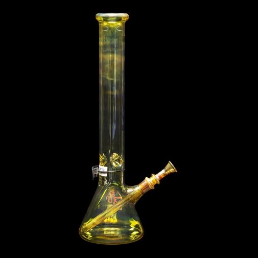 ROOR 18" Beaker Color Changing Water Pipe Silver Fumed - 05