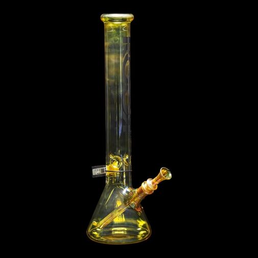 ROOR 18" Beaker Color Changing Water Pipe Silver Fumed - 06