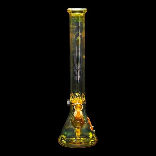 ROOR 18" Beaker Color Changing Water Pipe Silver Fumed - 07