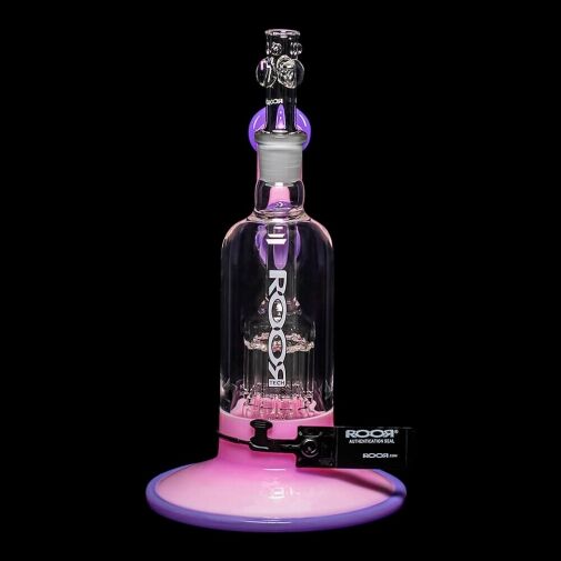 ROOR Tech Fixed 8" 10-Arm Tree Bubbler - Pink & Purple - 03