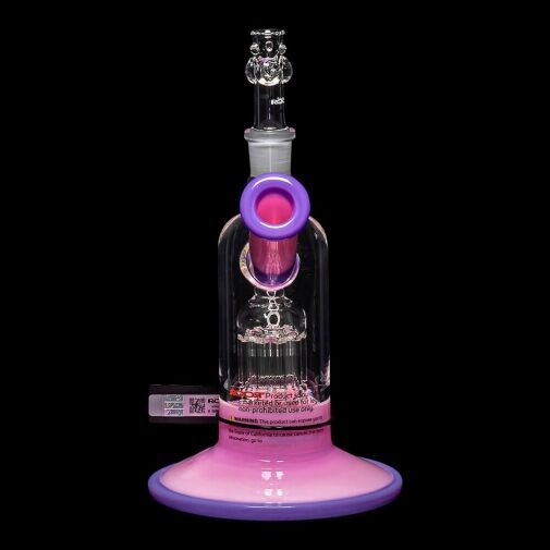 ROOR Tech Fixed 8" 10-Arm Tree Bubbler - Pink & Purple - 07