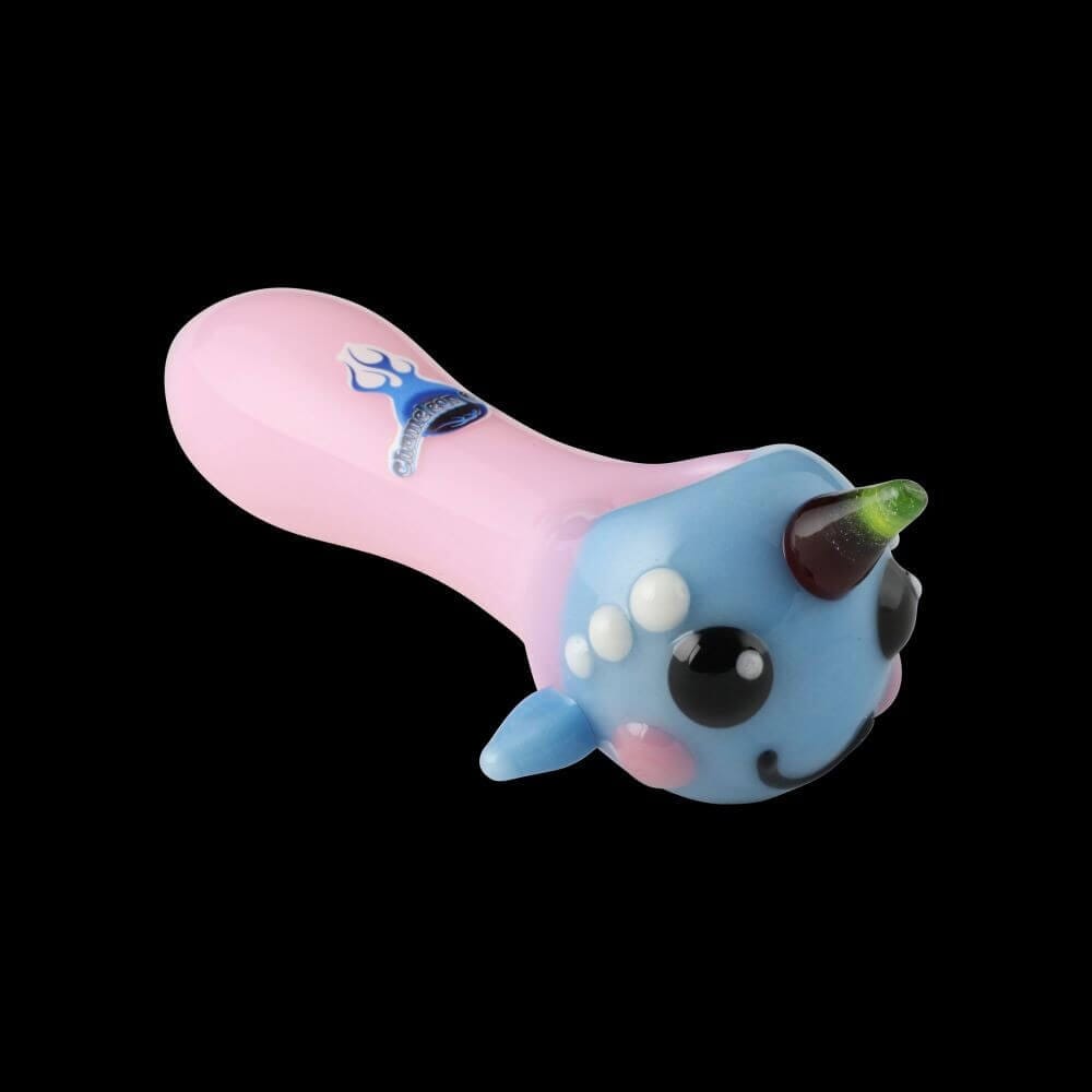 Chameleon Glass Baby Narwhal Hand Pipe 02