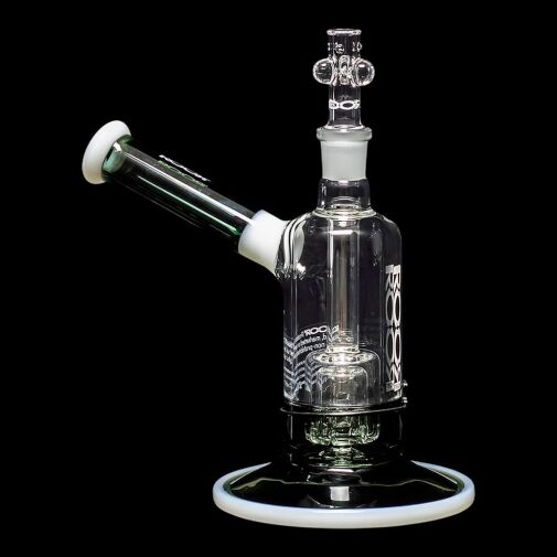 ROOR Tech 8" Fixed Barrel Bubbler - Grey & White - 02