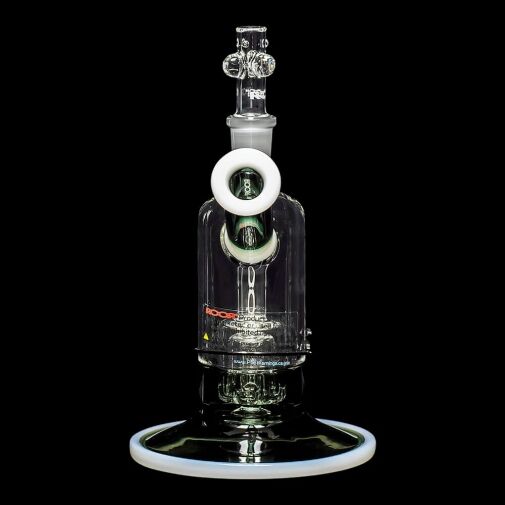 ROOR Tech 8" Fixed Barrel Bubbler - Grey & White - 07