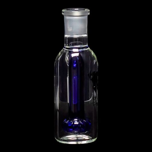 Diamond Glass Ash Catcher 90° 14mm/14mm w/ Showerhead Perc - Blue - 04