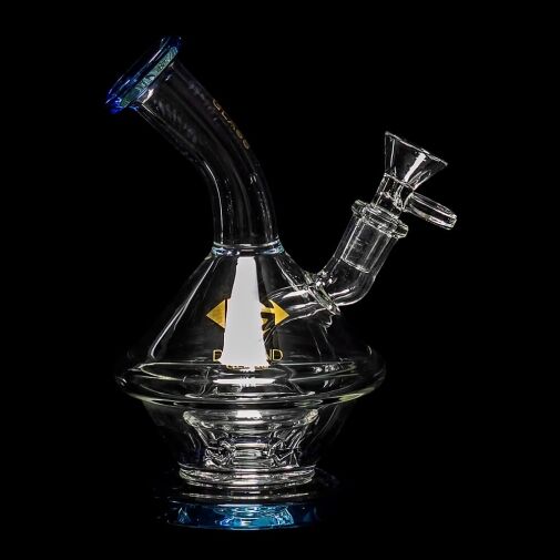 Diamond Glass Dewie Water Pipe - Blue Violet - 01