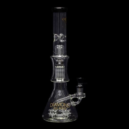Diamond Glass Sea Mine Beaker Water Pipe - 01