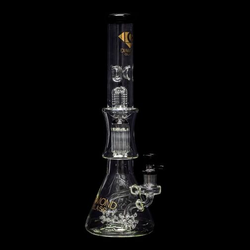 Diamond Glass Sea Mine Beaker Water Pipe - 02