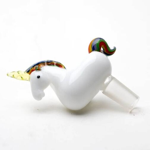 Empire Glassworks 14mm Male Bowl UV Reactive Unicorn - 02