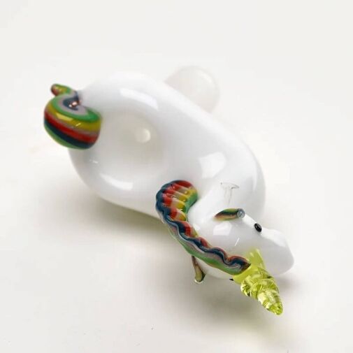 Empire Glassworks 14mm Male Bowl UV Reactive Unicorn - 04