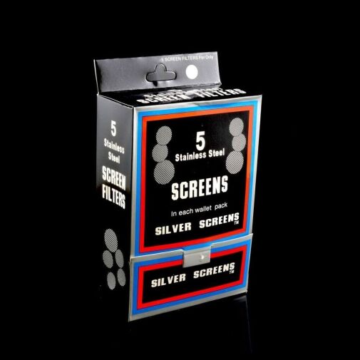 Silver Stainless Steel Pipe Screens - 5pc Pack - 02