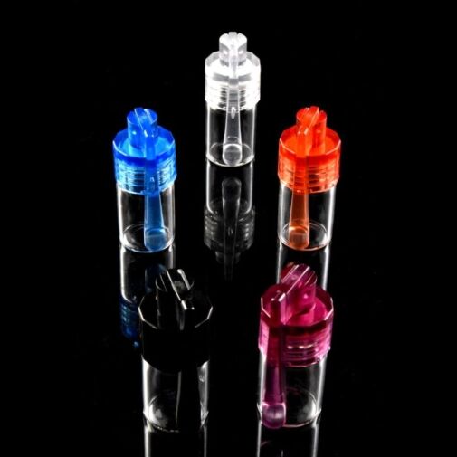 Glass Snuff Vial With Spoon -02