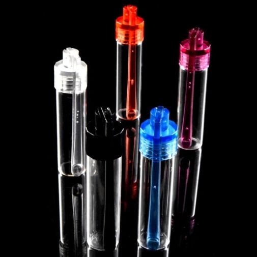 Glass Snuff Vial With Spoon -04