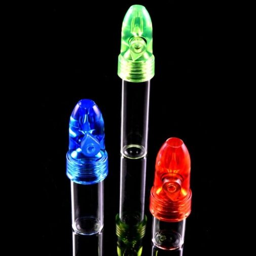 Glass Vial With Snuff Bullet - 01