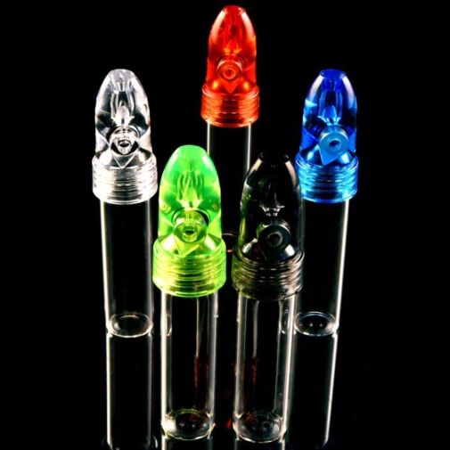 Glass Vial With Snuff Bullet - 04