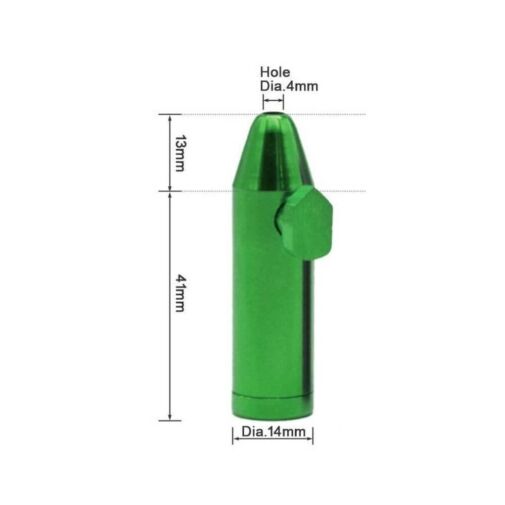 Premium Aluminum Snuff Bullet "Hollow Point" Specs