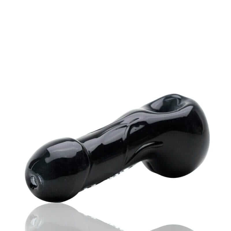 Empire Glassworks Small Black "Penis Pipe" Phallus Hand Pipe